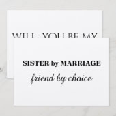 Invitation Seras-tu ma femme de ménage ?Kraft (Devant / Derrière)