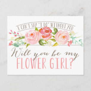Invitation Seras-Tu Ma Fille Fleur ?   Bridesmaid