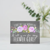 Invitation Seras-Tu Ma Fille Fleur ? | Bridesmaid (Debout devant)