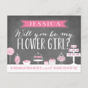 Invitation Seras-Tu Ma Fille Fleur ?   Bridesmaid