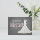Invitation Seras-Tu Ma Fille Fleur ? | Bridesmaid (Debout devant)