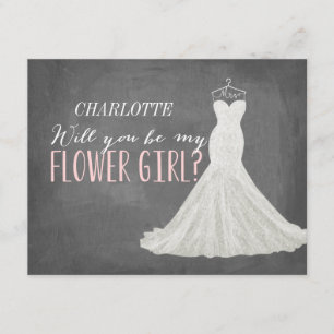 Invitation Seras-Tu Ma Fille Fleur ?   Bridesmaid