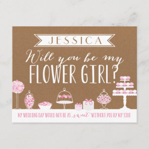 Invitation Seras-Tu Ma Fille Fleur ?   Bridesmaid