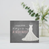 Invitation Seras-Tu Ma Jeune Femme D'Accueil | Bridesmaid (Debout devant)