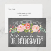 Invitation Seras-Tu Ma Jeune Femme D'Accueil | Bridesmaid (Devant / Derrière)