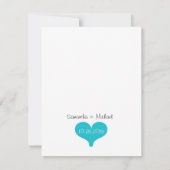 Invitation Seras-tu ma servante d'Eclairée ? Poème Turquoise/ (Dos)