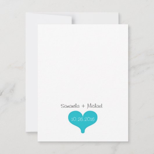 Invitation Seras-tu ma servante d'Eclairée ? Poème Turquoise/ (Dos)