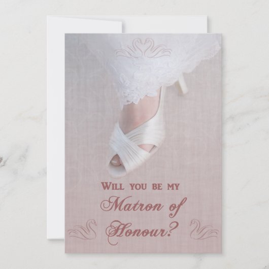 Invitation Seras-tu ma témoin? Rose à croquer ! (Devant)