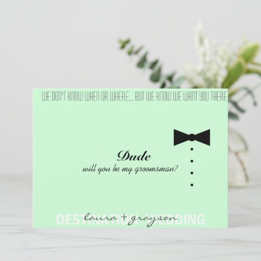 Invitation Seras-tu mon____? (Debout devant)