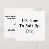 Invitation Seras-Tu Mon Bestman ? (Devant / Derrière)