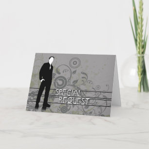 Invitation seras-tu mon garçon d'honneur?