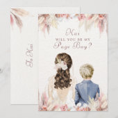 Invitation Seras-Tu Mon Garçon D'Honneur Proposition De Cortè (Devant / Derrière)