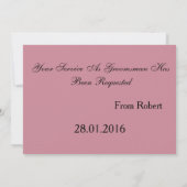 Invitation Seras-Tu Mon Meilleur Homme ? (Dos)