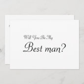 Invitation Seras-tu mon meilleur homme ? (Devant / Derrière)
