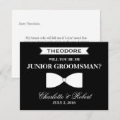 Invitation Seras-tu mon meilleur homme ? | Groomsman (Devant / Derrière)