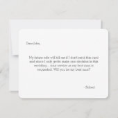 Invitation Seras-tu mon Meilleur Homme ? | Groomsmen (Dos)