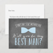 Invitation Seras-tu mon Meilleur Homme ? | Groomsmen (Devant / Derrière)