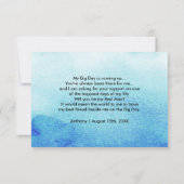 Invitation Seras-tu mon témoin ? Étoile de mer de plage (Dos)