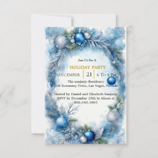 Invitation Sérénade de Noël Bleue : Customisez votre tonalité