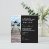 Invitation Serenade Jetty Maldives Beach Wedding - noir (Debout devant)