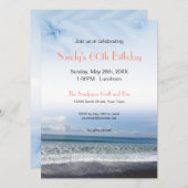 Invitation Serene Blue Ocean (Devant / Derrière)