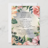 Invitation Serene Garden Wreath : Pastel Floral Elegance (Dos)