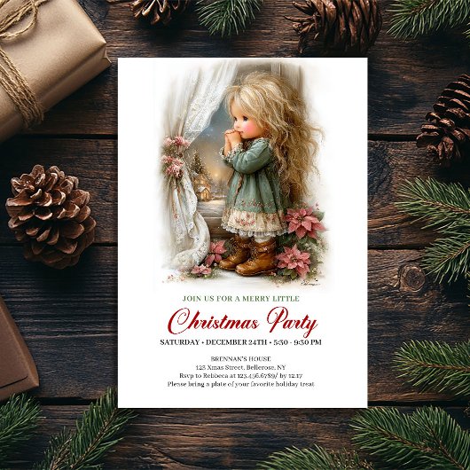 Invitation sérène pour une fête de Noël, scène de