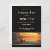 Invitation Serene Sunset Retirement Party (Devant)
