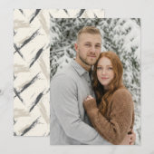 Invitation Serene Winter Photo (Devant / Derrière)