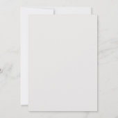 Invitation Sérénité | Mariage minimal blanc simple (Dos)