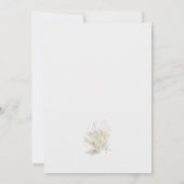 Invitation Sérénité par le Mariage de la mer (Dos)