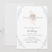 Invitation Sérénité par le Mariage de la mer (Devant / Derrière)