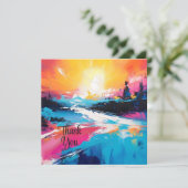 Invitation Sérénité radiante : Réflexions Abstraites sur le c (Debout devant)