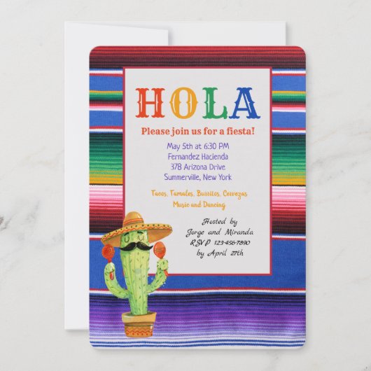 Invitation Serepa Cinco de Mayo (Devant)