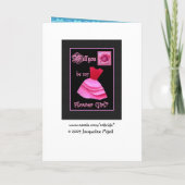 Invitation Serez-vous ma demoiselle de honneur ? Robe BLEUE (Dos)