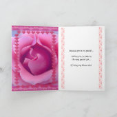 Invitation Serez-vous ma demoiselle de honneur ? Robe ROSE (Intérieur)