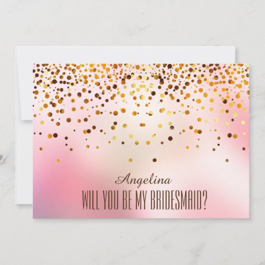 Invitation Serez-vous ma demoiselle d'honneur ? (Devant)