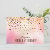 Invitation Serez-vous ma demoiselle d'honneur ? (Debout devant)