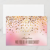 Invitation Serez-vous ma demoiselle d'honneur ? (Devant / Derrière)