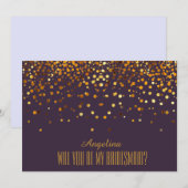 Invitation Serez-vous ma demoiselle d'honneur ? (Devant / Derrière)