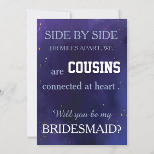 Invitation Serez-vous ma demoiselle d'honneur ?