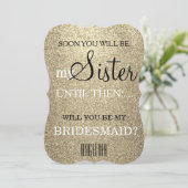 Invitation Serez-vous ma demoiselle d'honneur ? (Debout devant)