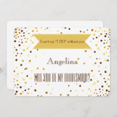 Invitation Serez-vous ma demoiselle d'honneur ? (Devant / Derrière)