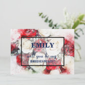 Invitation Serez-vous ma demoiselle d'honneur ? (Debout devant)