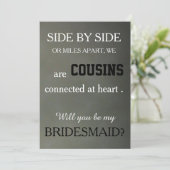 Invitation Serez-vous ma demoiselle d'honneur ? (Debout devant)