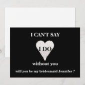 Invitation Serez-vous ma demoiselle d'honneur ? (Devant / Derrière)