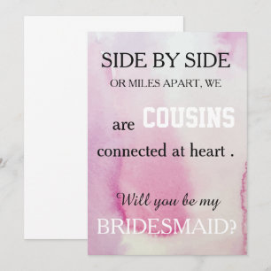 Invitation Serez-vous ma demoiselle d'honneur ?