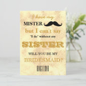 Invitation Serez-vous ma demoiselle d'honneur ? (Debout devant)