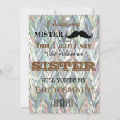 Invitation Serez-vous ma demoiselle d'honneur ? (Devant)