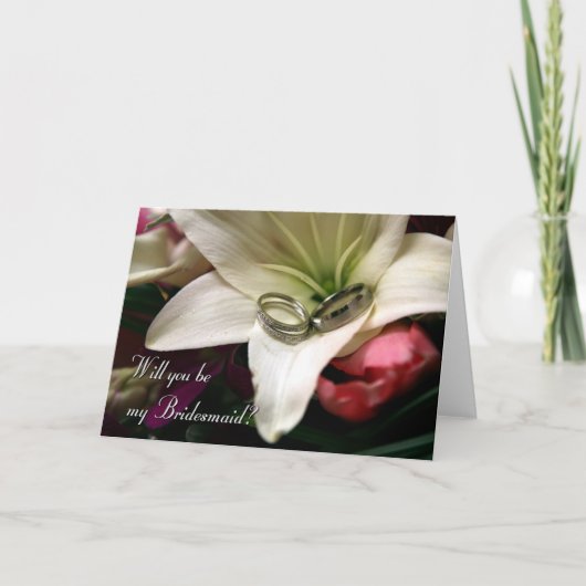 Invitation Serez-vous ma demoiselle d'honneur ? (Devant)